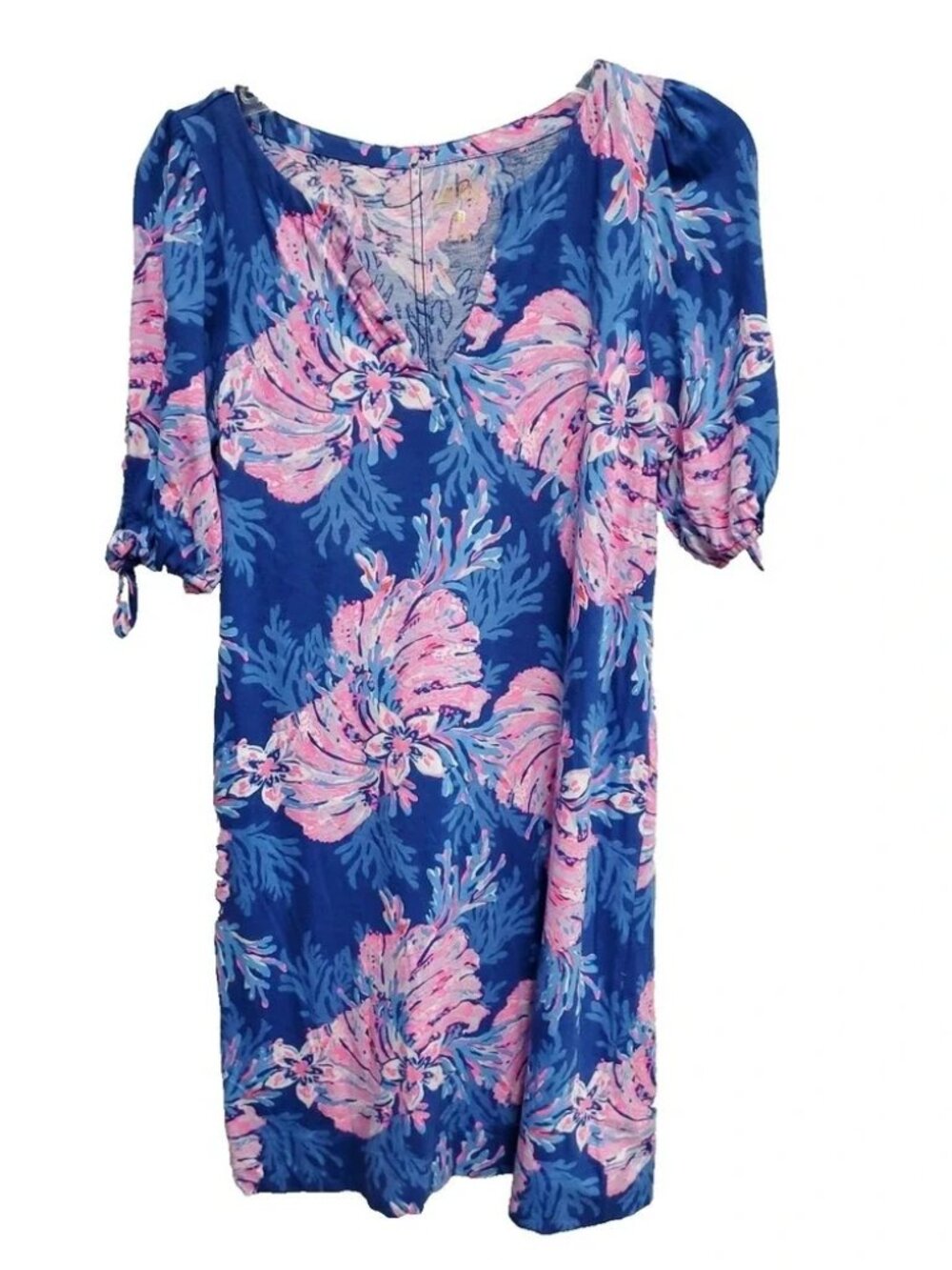 Lilly Pulitzer Women's Easley Short Tie Sleeve Dress - Size M